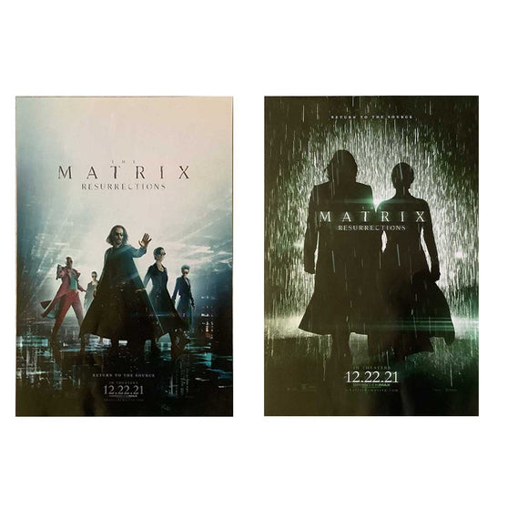 The Matrix Resurrections Movie Posters 11x17 Keanu Reeves - Blue & Green