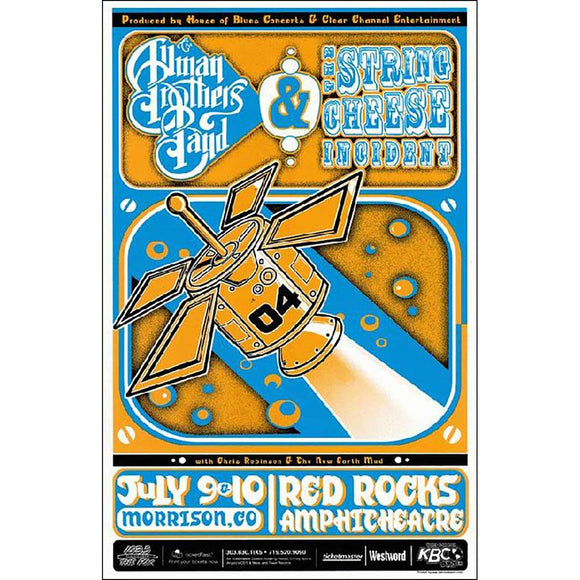 Allman Brothers & String Cheese Incident Concert Poster 2004