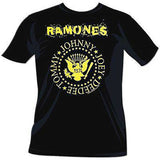 Ramones 1974 "Hey Ho, Let'S Go" Yellow Logo T-Shirt - Small