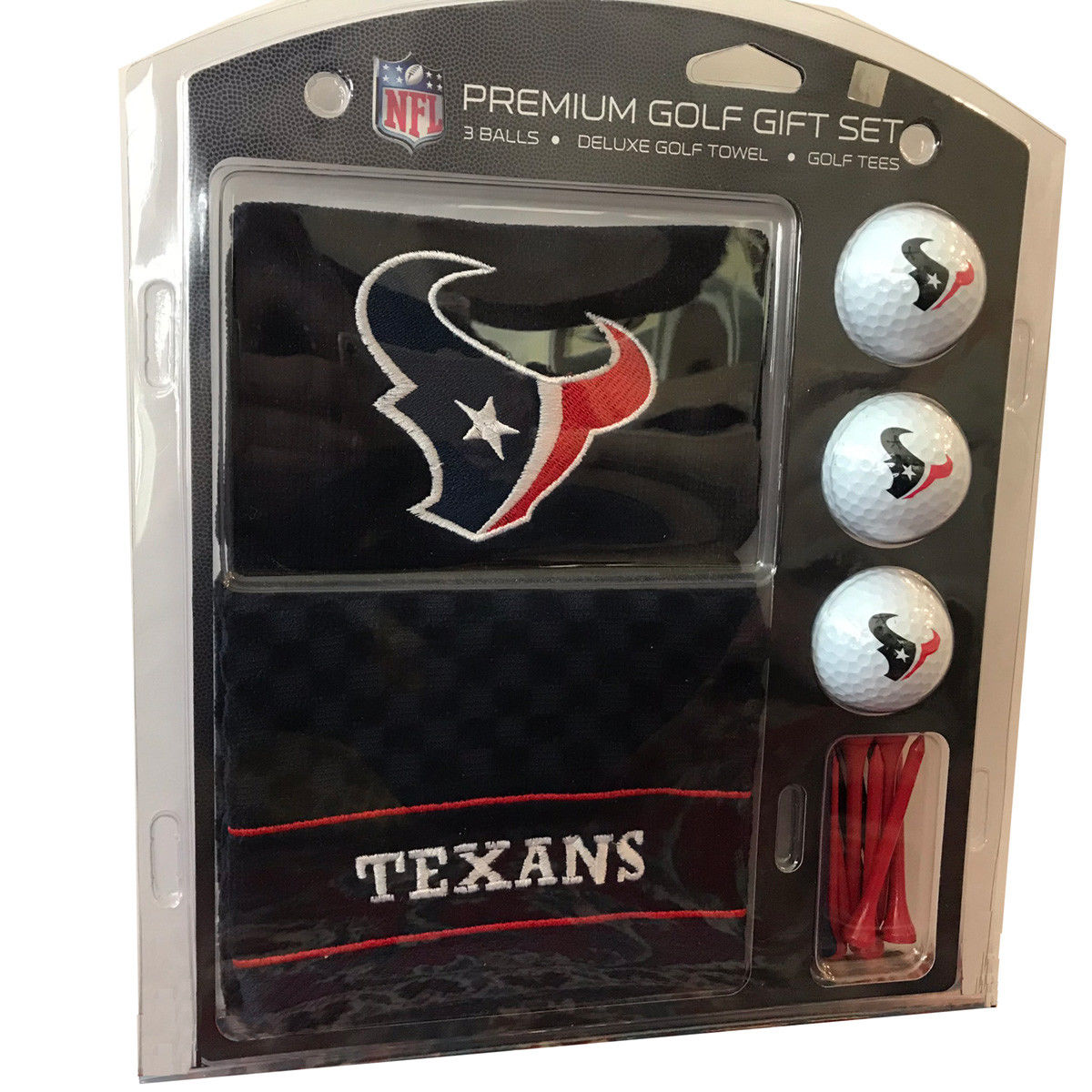 Houston Texans Embroidered Golf Towel Gift Set