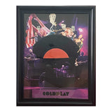Coldplay Speed of Sound Framed Vinyl Record & Collage
