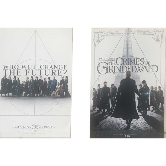 Lot of 2 Movie Promo Posters The Crimes of Grindelwald 12x18