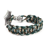 Stainless Steel Titanium Umbrella Rope Hand Braided Bracelet Men's Jewelry