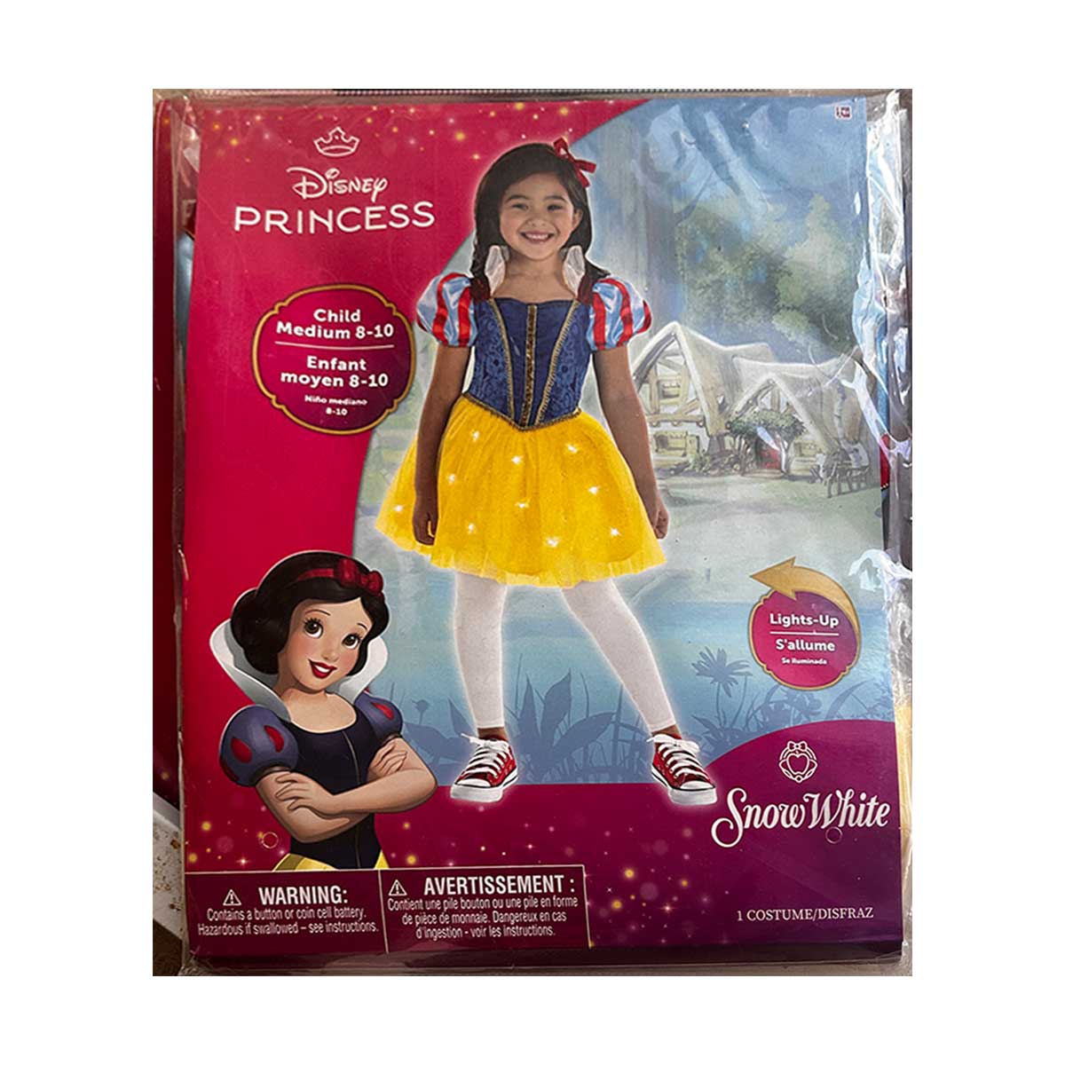 Snow White Light UP Disney Costume, Child (MD, 8-10) – Rock N Sport Store