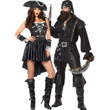 Halloween Pirate Costume Set – Men, Women & Fighter Cosplay, Adult M-XXL