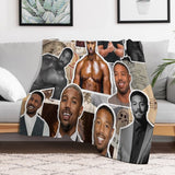 Michael B Jordan Photo Collage All-season Throw Blanket