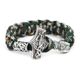 Stainless Steel Titanium Umbrella Rope Hand Braided Bracelet Men's Jewelry