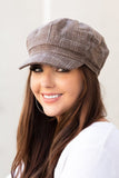 Women's Fashionable Plaid Newsboy Caps