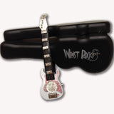 Wrist Rocks Pink Rhinestone Gibson USA Guitar Watch