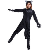 Black Cat Halloween Costume Jumpsuit