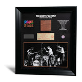 Framed Authentic Woodstock Ticket Peace of the Stage Hendrix, Grateful Dead or The Who