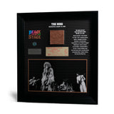 Framed Authentic Woodstock Ticket Peace of the Stage Hendrix, Grateful Dead or The Who