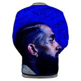 Trendy nipsey hussle casual 3D baseball uniform