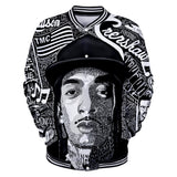 Trendy nipsey hussle casual 3D baseball uniform