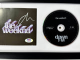 The Weeknd Signed Dawn FM Insert & CD Framed SA/DNA COA