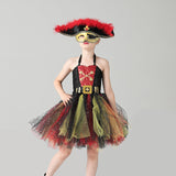 Girls Pirates Of The Caribbean Costume Sequin Dress Halloween