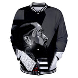 Trendy nipsey hussle casual 3D baseball uniform