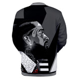 Trendy nipsey hussle casual 3D baseball uniform