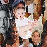 Brad Pitt Photo Collage Quick-dry Throw Blanket