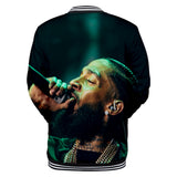 Trendy nipsey hussle casual 3D baseball uniform