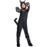 Black Cat Halloween Costume Jumpsuit