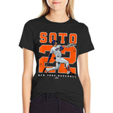 Juan Soto New York Baseball Number & Portrait MLB T-Shirt