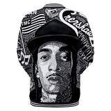 Trendy nipsey hussle casual 3D baseball uniform