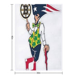 Boston Sports Logos Throw Blanket