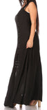 Sakkas Riva Women's Sleeveless Chemise + Over Dress Medieval Celtic Renaissance