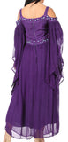 Sakkas Roisin Women's Medieval Celtic Renaissance Long Sleeve Costume Dress