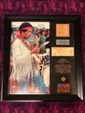 Framed Authentic Woodstock Ticket Peace of the Stage Hendrix, Grateful Dead or The Who