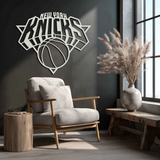 New York Knicks Basketball Logo Metal Wall Art