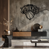New York Knicks Basketball Logo Metal Wall Art