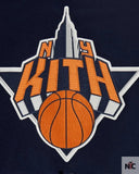 Kith For The New York Knicks Empire Wool Coaches Navy Bomber Jacket
