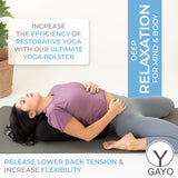 Organic Cotton Travel Size Yoga Bolster Set