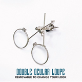 Handmade Victorian Steampunk Goggles with Loupe