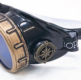 Handmade Victorian Steampunk Goggles with Loupe