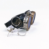 Handmade Victorian Steampunk Goggles with Loupe