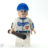 #17 Ohtani LA Dodgers Baseball Player Minifigurine (White Uniform)