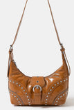Western-inspired crossbody hobo bag