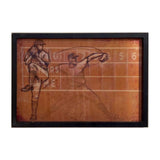 3D Holographic Framed Baseball Pitcher Wall Art