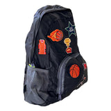 Boys I Love Basketball Black Backpack School Bag