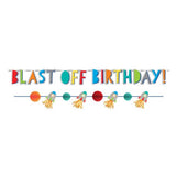 Blast Off Birthday Banner