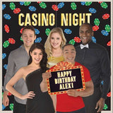 Casino Night Photo Prop Backdrop Kit