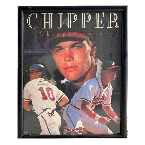 Framed Chipper Jones Photo, Atlanta Braves
