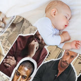 Michael B Jordan Photo Collage All-season Throw Blanket