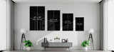 NBA Basketball All Stars Glass Wall Art