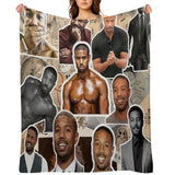Michael B Jordan Photo Collage All-season Throw Blanket