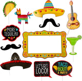 Amscan Fiesta Deluxe Jumbo Photo Props, Assorted Sizes, Multicolor