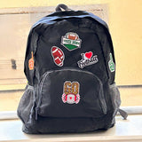 Boys "I Love Football" Black Nylon Backpack